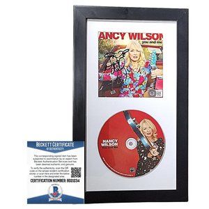 Nancy Wilson Signed You and Me Framed Matted CD Cover Beckett BAS Autographed